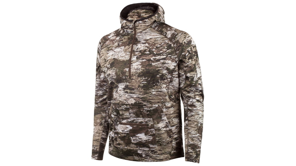 Huntworth Shelton Performance 1/2 Zip Hoodie w/ Facemask - Men's, Tarnen, 4XL, E-9373-TRN-4XL