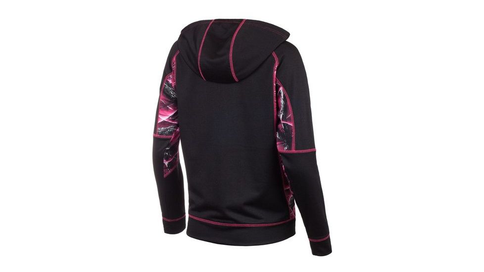 Huntworth Terry Knit Jacket - Womens, Black/Huntworth Passion, Large E-9087-W-BK/PA-L