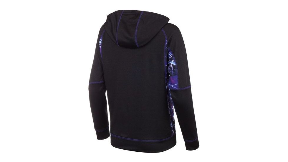 Huntworth Terry Knit Jacket - Womens, Black/Huntworth Ultraviolet, Large E-9087-W-BK/UV-L