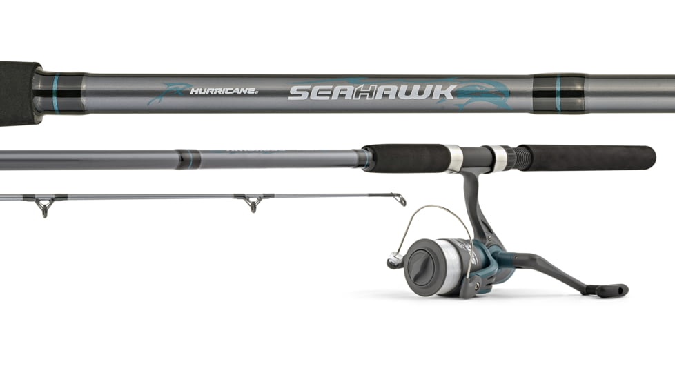 Hurricane Sea Hawk 12' 2Pc Spinning 20-40/Size 70 Gray, SH122S/170G
