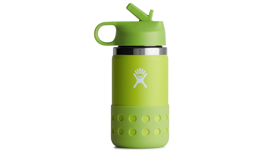 Hydro Flask 12 oz Wide Straw Lid &amp; Boot - Kids, Firefly, W12BSWBB318