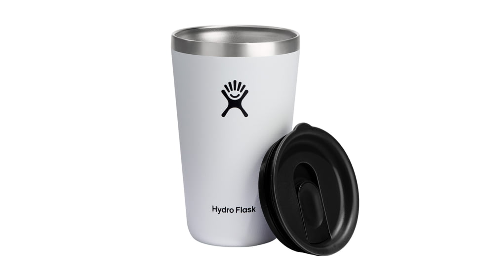 Hydro Flask 16 oz All Around Tumbler, White, 16 oz, T16CPB110