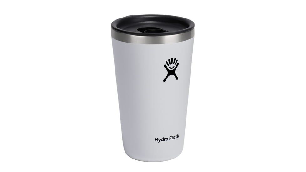Hydro Flask 16 oz All Around Tumbler, White, 16 oz, T16CPB110
