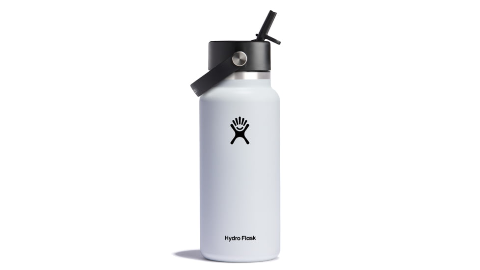 Hydro Flask 32 Oz Wide Flex Straw Cap, White, 32 oz, W32BFS110