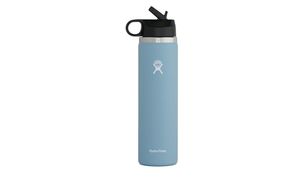 Hydro Flask Wide Mouth w/Straw Lid, Rain, 24 oz, W24BSW417