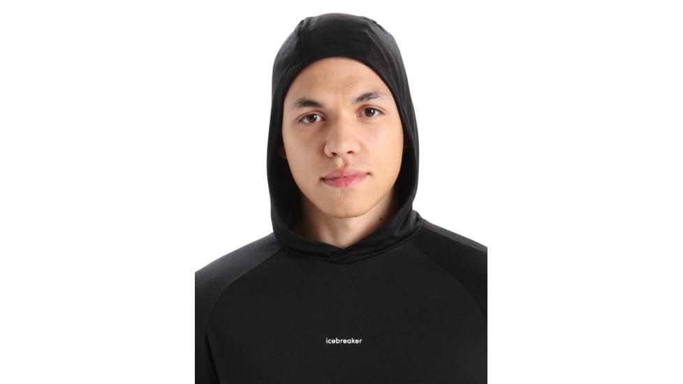 Icebreaker 125 Cool-Lite Sphere Long Sleeve Hoodie - Men's, Black, Large, IB0A56EU001L