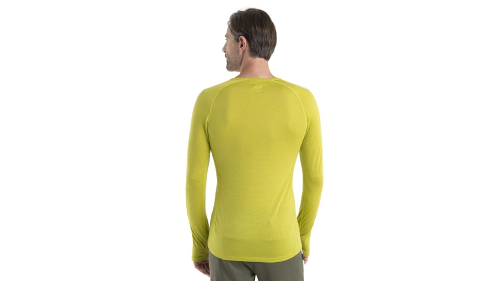 Icebreaker 125 ZoneKnit Long Sleeve Crewe Thermal Top - Mens, Bio Lime/Ether/Cb, 2XL, IB0A56H3883XXL