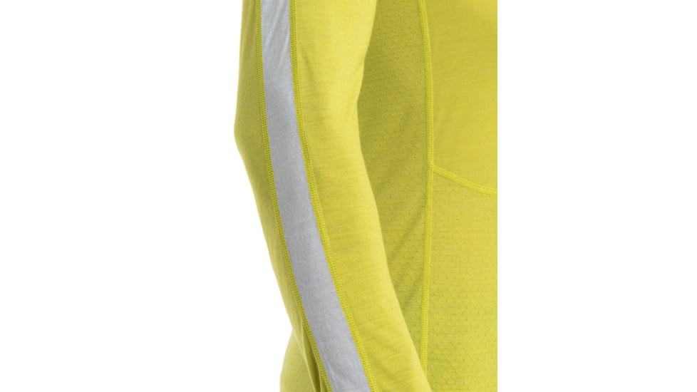 Icebreaker 125 ZoneKnit Long Sleeve Crewe Thermal Top - Mens, Bio Lime/Ether/Cb, 2XL, IB0A56H3883XXL