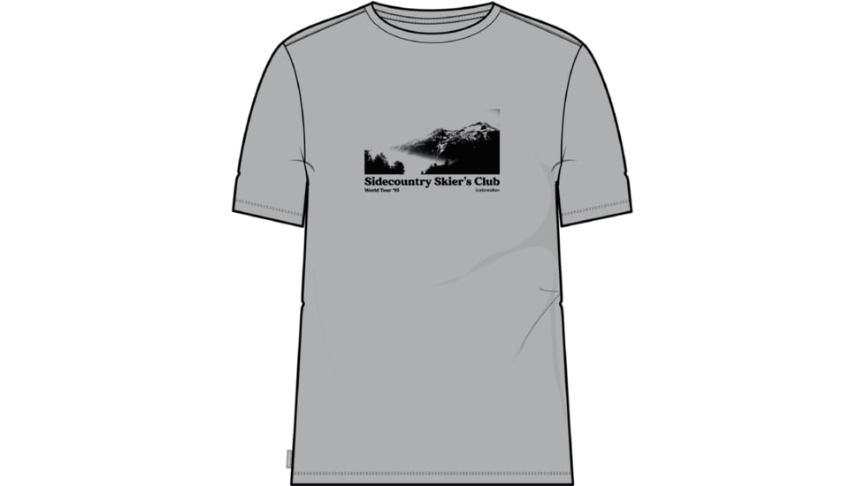 Icebreaker 150 Tech Lite II Short Sleeve Sidecountry Skiers Club T-Shirt - Men's, Ether, Extra Large, IB0A56RD568XL