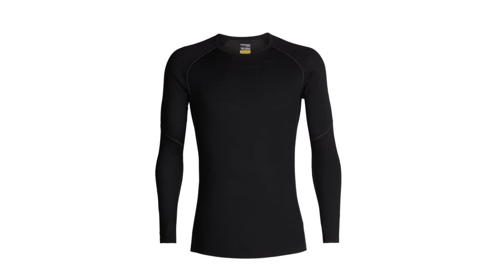 Icebreaker 150 Zone Long Sleeve Crewe, Black/Mineral, 2XL, 104347-001-XXL