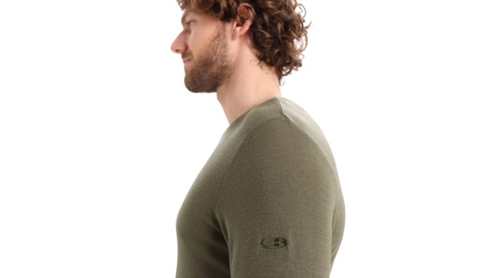 Icebreaker 175 Everyday Long Sleeve Crewe Thermal Top - Mens, Loden, Medium, IB104483069M