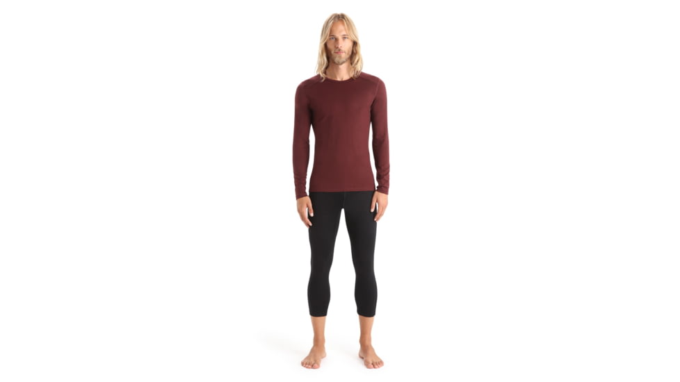 Icebreaker 200 Oasis 3/4 Thermal Leggings - Mens, Black, Extra Small, IB104368001XS