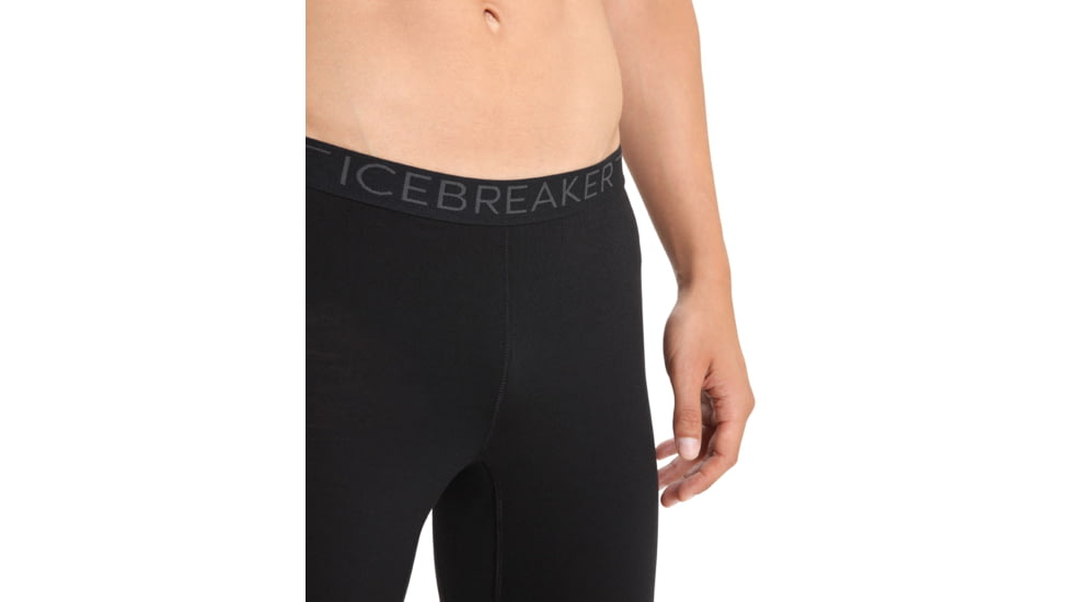 Icebreaker 200 Oasis 3/4 Thermal Leggings - Mens, Black, Extra Small, IB104368001XS