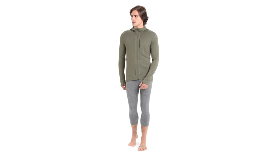 Icebreaker 200 Oasis 3/4 Thermal Leggings - Mens, Gritstone Heather, 2XL, IB104368013XXL