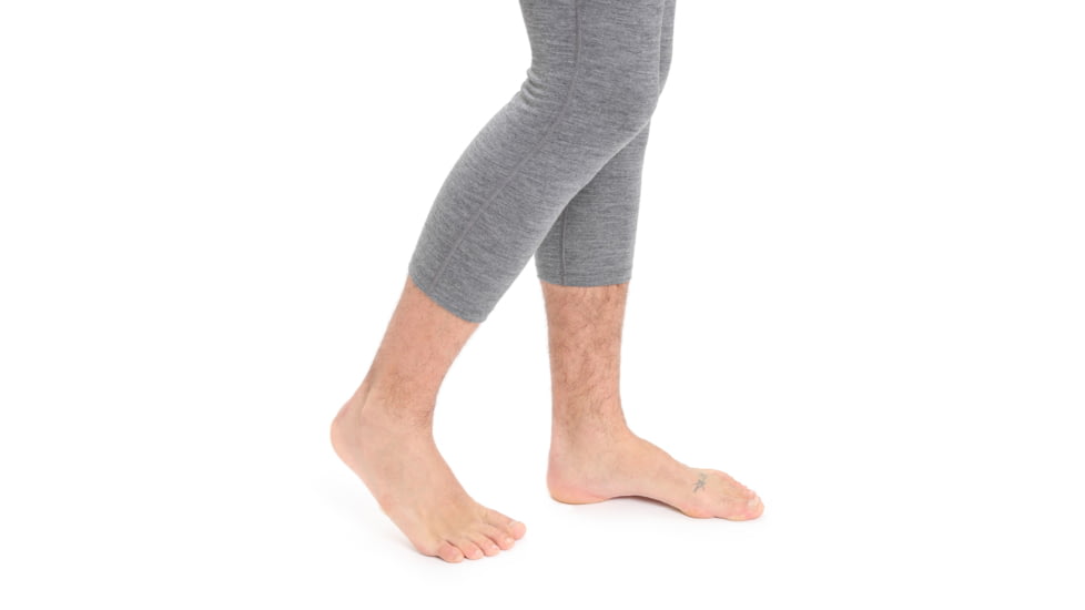 Icebreaker 200 Oasis 3/4 Thermal Leggings - Mens, Gritstone Heather, 2XL, IB104368013XXL