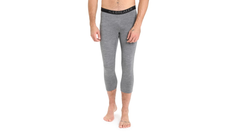 Icebreaker 200 Oasis 3/4 Thermal Leggings - Mens, Gritstone Heather, 2XL, IB104368013XXL