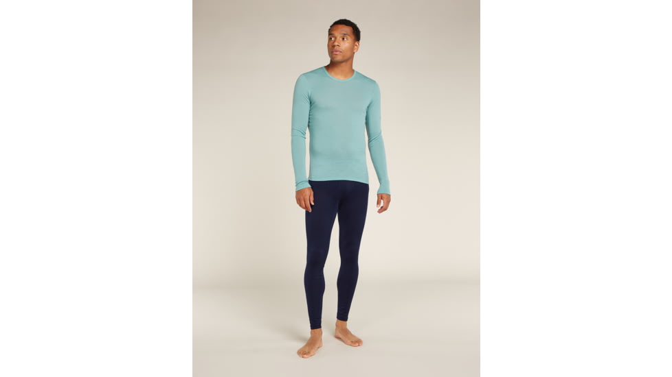 Icebreaker 200 Oasis Leggings with Fly - Mens, Midnight Navy/Monsoon, Extra Large, 104370401XL