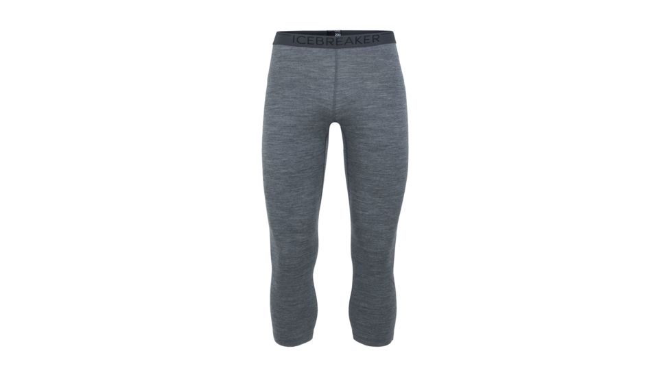 Icebreaker 200 Oasis 3/4 Thermal Leggings - Men's, Gritstone Heather, Medium, IB104368013M
