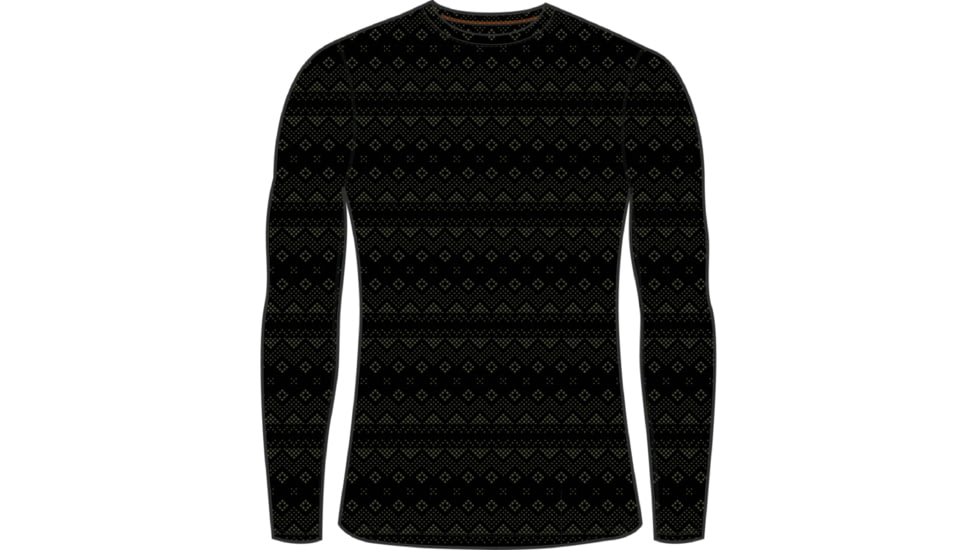 Icebreaker 200 Oasis Long Sleeve First Snow Thermal Top - Men's, Black/Loden/Aop, 2XL, IB0A56VAA55XXL