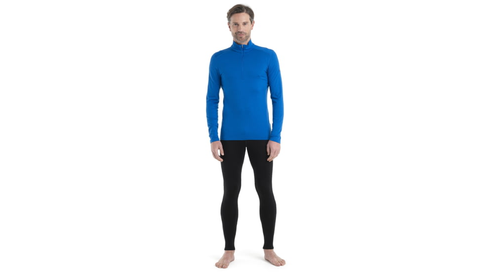 Icebreaker 200 Oasis Long Sleeve Half Zip Thermal Top - Mens, Lazurite, Extra Large, IB104367580XL