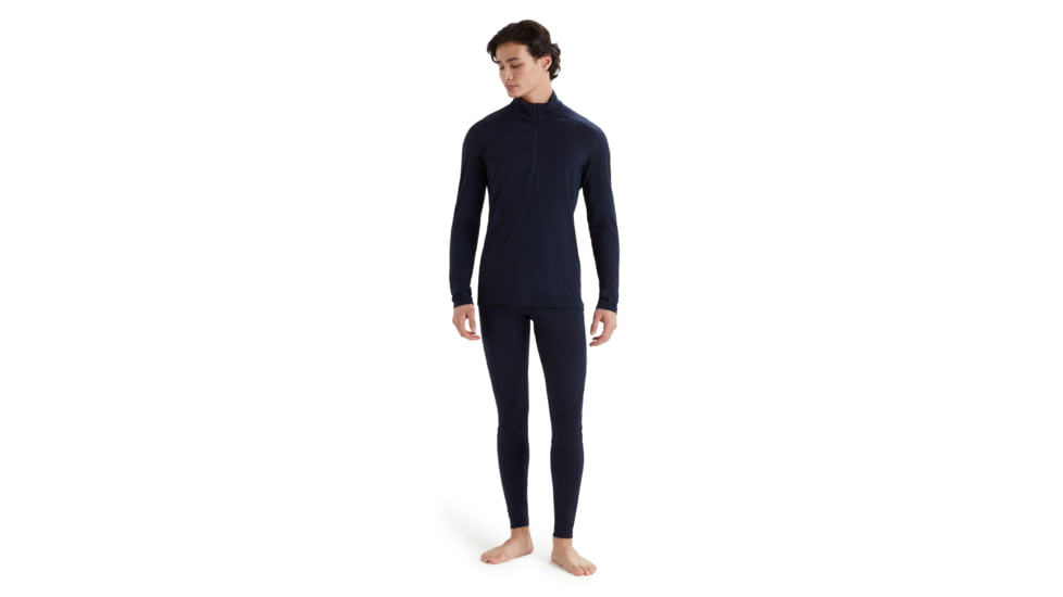 Icebreaker 200 Oasis Long Sleeve Half Zip Thermal Top - Mens, Midnight Navy, Extra Small, IB104367401XS