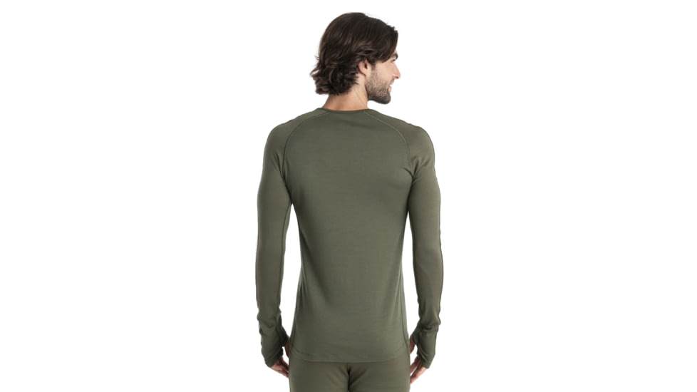 Icebreaker 200 ZoneKnit Long Sleeve Crewe Thermal Top - Mens, Loden/Ether/Cb, Extra Small, IB0A56HA881XS