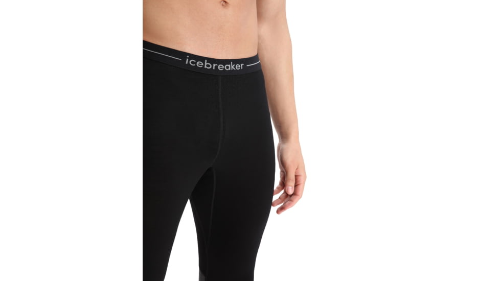 Icebreaker 200 ZoneKnit Thermal Leggings - Mens, Black/Jet Heather/Cb, 2XL, IB0A56HB091XXL