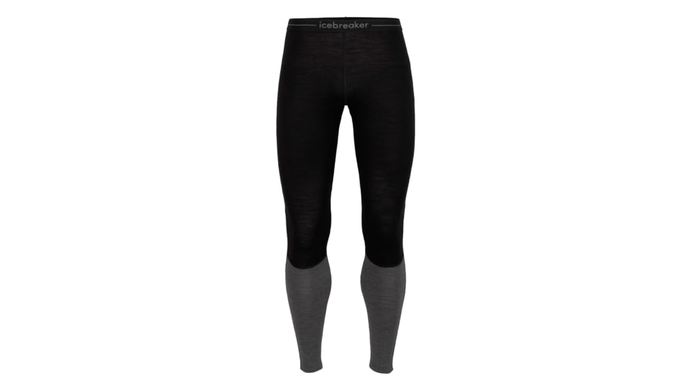 Icebreaker 200 ZoneKnit Thermal Leggings - Mens, Black/Jet Heather/Cb, 2XL, IB0A56HB091XXL