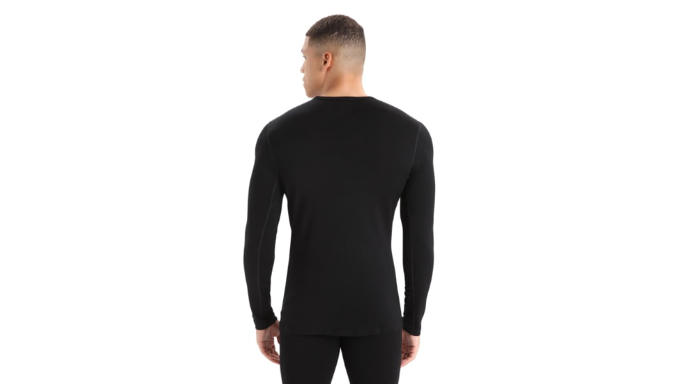 Icebreaker 260 Tech Long Sleeve Crewe Thermal Top - Men's, Black, 3XL, IB1043710013XL