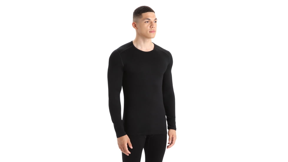 Icebreaker 260 Tech Long Sleeve Crewe Thermal Top - Mens, Black, 3XL, IB1043710013XL