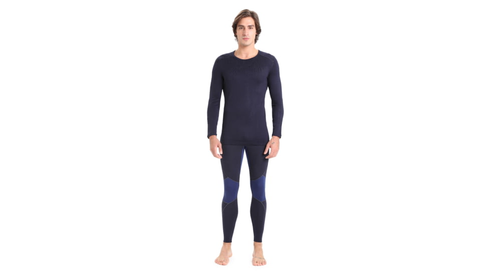 Icebreaker 260 Tech Long Sleeve Crewe Thermal Top - Mens, Midnight Navy, Extra Small, IB104371401XS