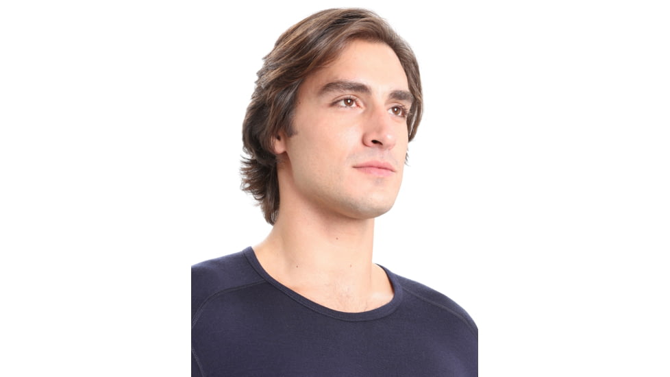 Icebreaker 260 Tech Long Sleeve Crewe Thermal Top - Mens, Midnight Navy, Extra Small, IB104371401XS