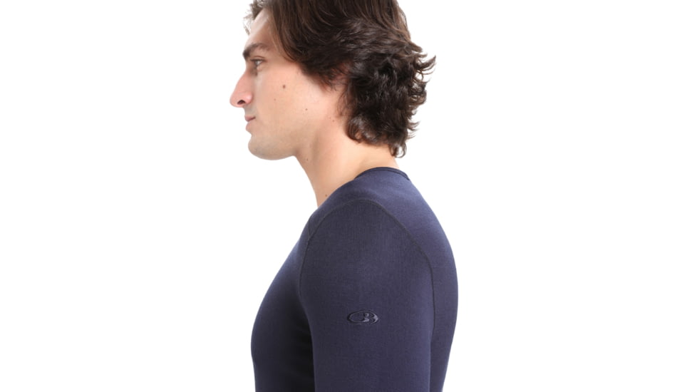 Icebreaker 260 Tech Long Sleeve Crewe Thermal Top - Mens, Midnight Navy, Extra Small, IB104371401XS