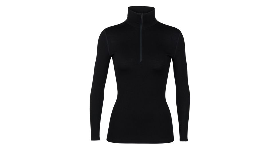 Icebreaker 260 Tech Long Sleeve Half Zip Thermal Top - Men's, Black, Medium, IB104372001M