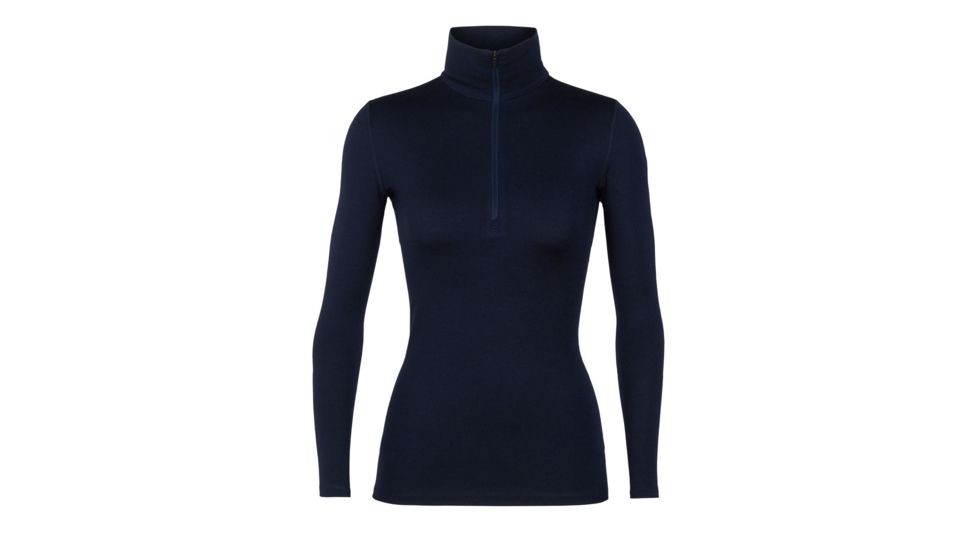 Icebreaker 260 Tech Long Sleeve Half Zip Thermal Top - Men's, Midnight Navy, Medium, IB104372401M