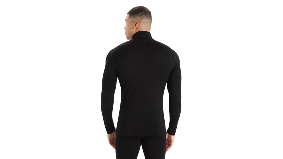 Icebreaker 260 Tech Long Sleeve Half Zip Thermal Top - Mens, Black, Extra Small, IB104372001XS