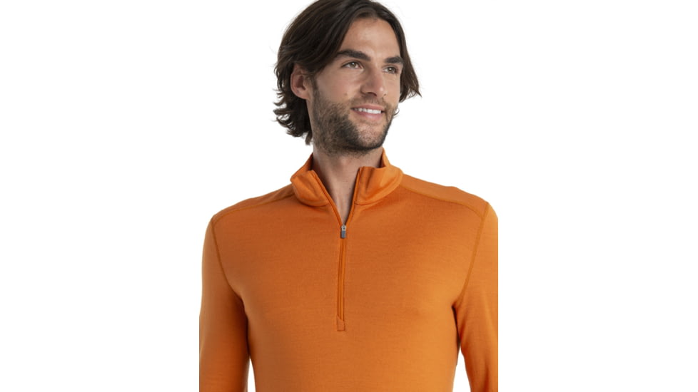 Icebreaker 260 Tech Long Sleeve Half Zip Thermal Top - Mens, Earth, Extra Large, IB104372865XL
