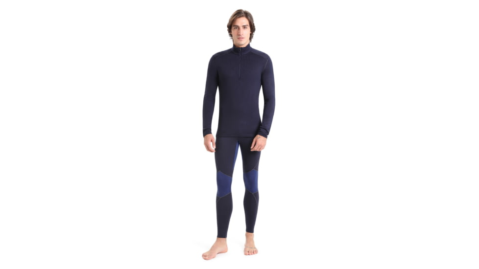 Icebreaker 260 Tech Long Sleeve Half Zip Thermal Top - Mens, Midnight Navy, Extra Small, IB104372401XS