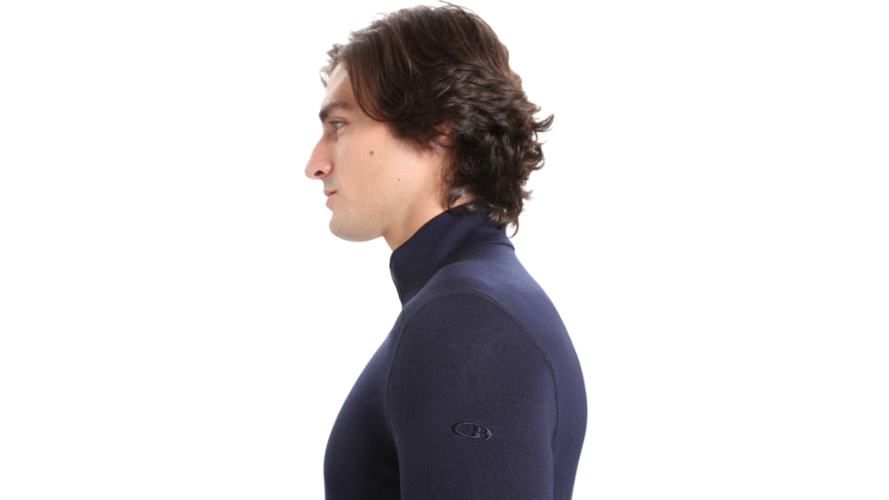 Icebreaker 260 Tech Long Sleeve Half Zip Thermal Top - Mens, Midnight Navy, Extra Small, IB104372401XS