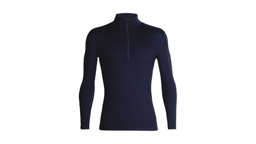 Icebreaker 260 Tech Long Sleeve Half Zip Thermal Top - Men's, Midnight Navy, Extra Small, IB104372401XS