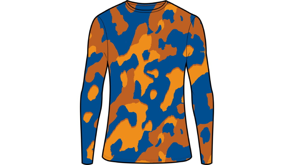 Icebreaker 260 Vertex Long Sleeve Natural Shades Thermal Top - Men's, Lazurite/Solar/Earth/J, 2XL, IB0A56R1924XXL