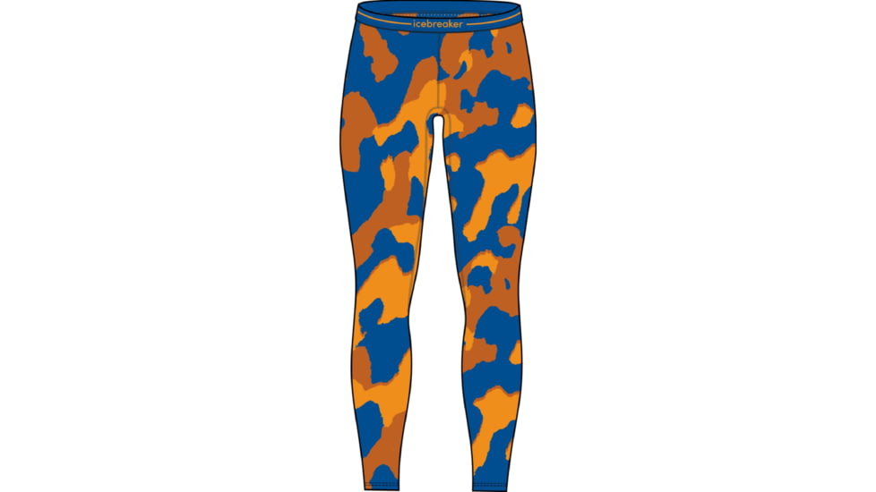 Icebreaker 260 Vertex Thermal Natural Shades Leggings - Men's, Lazurite/Solar/Earth/J, Medium, IB0A56R3924M