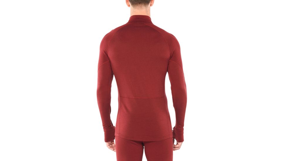 Icebreaker 260 Zone Long Sleeve Half Zip - Mens, Cabernet/CHILI RED, Small, 104361616S