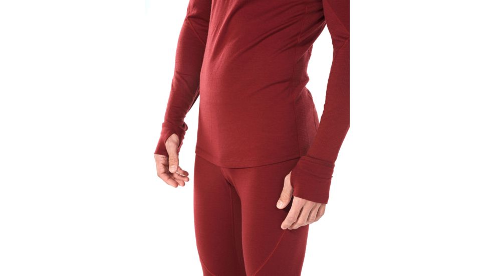 Icebreaker 260 Zone Long Sleeve Half Zip - Mens, Cabernet/CHILI RED, Small, 104361616S