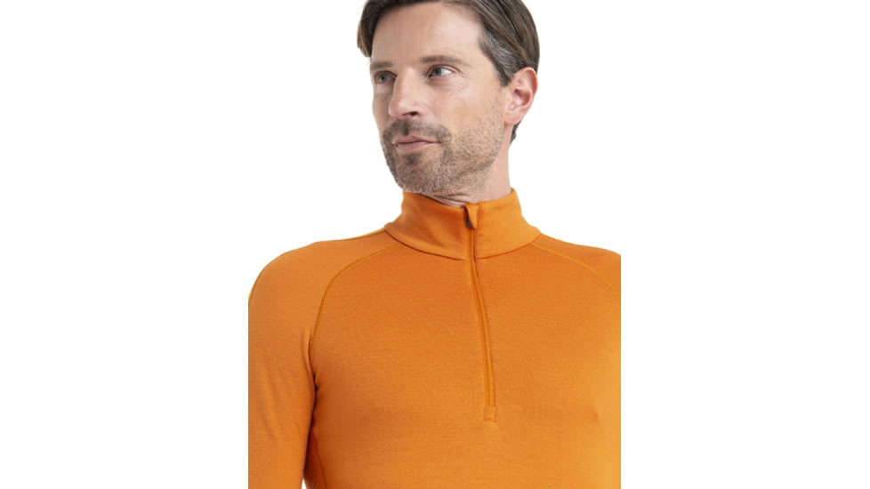 Icebreaker 260 ZoneKnit Long Sleeve Half Zip Thermal Top - Mens, Earth/Solar/Cb, Extra Large, IB0A56HF862XL