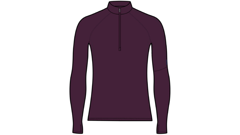 Icebreaker 300 MerinoFine Polar Long Sleeve Half Zip Thermal Top - Men's, Nightshade, Extra Large, IB0A56Q9853XL