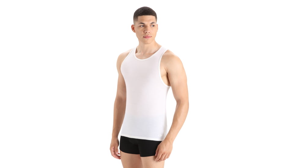 Icebreaker Anatomica Tank Top - Men's, Snow, Extra Small, IB103034104XS
