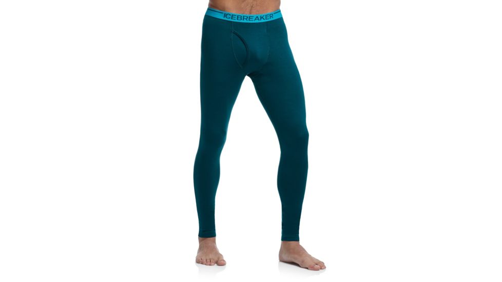 Icebreaker Apex Leggings with Fly - Men's-Night/Agean-X-Large