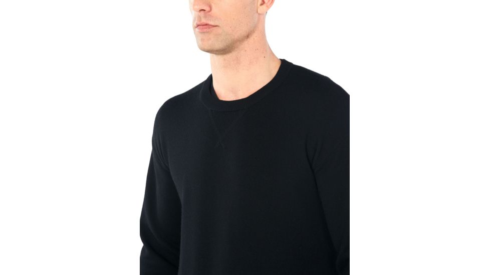 Icebreaker Carrigan Reversible Sweater Sweatshirt - Mens, Black, Small, 104894001S