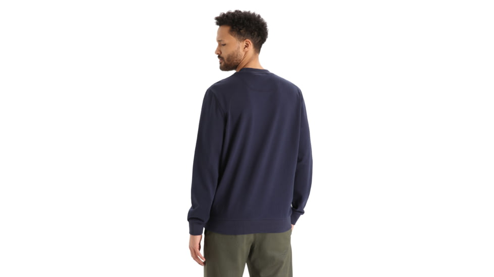 Icebreaker Central II Long Sleeve Sweatshirt - Mens, Midnight Navy, Extra Large, IB0A56KZ401XL